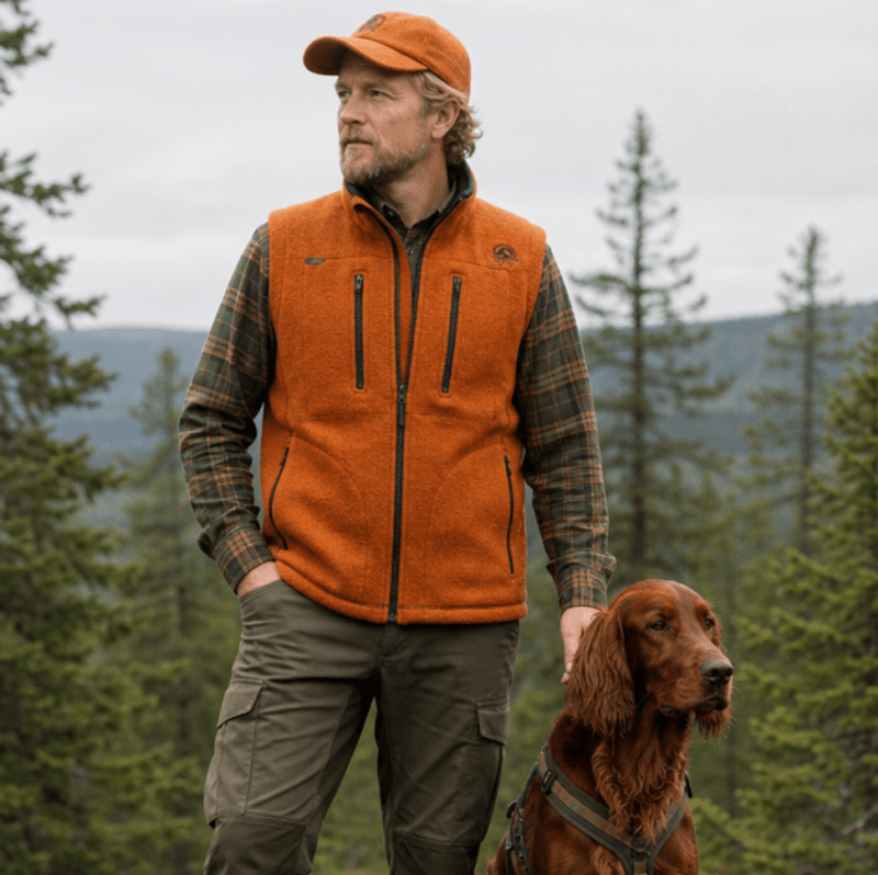Stasch wool vest men's model