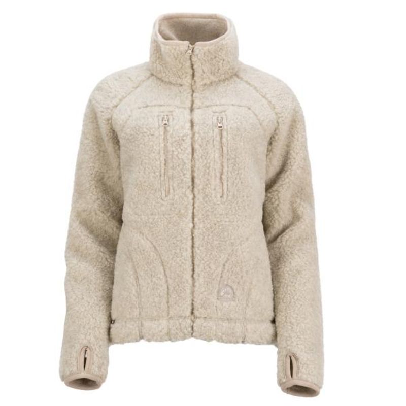 Grimsbu - light beige - 100% merino wool jacket
