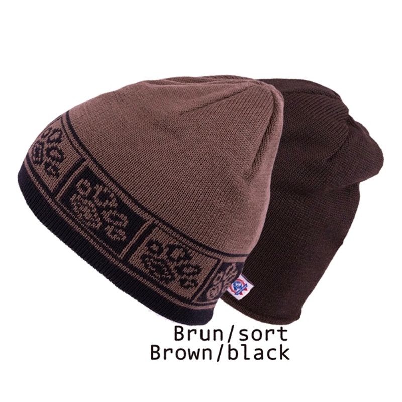 Birk beanie merino wool - paw pattern
