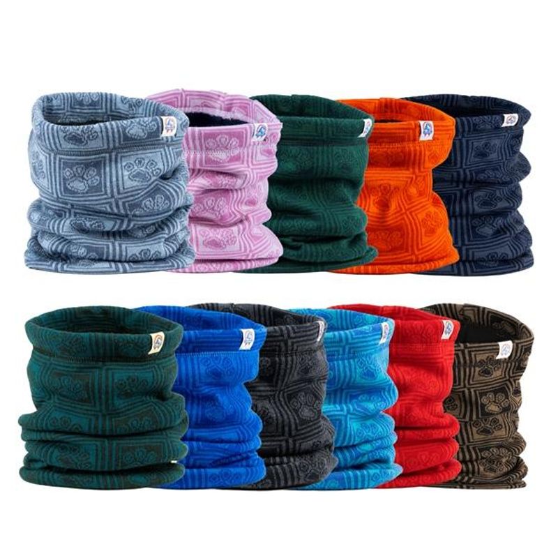 Rana neck warmer - merino wool lined with fleece - paw 
